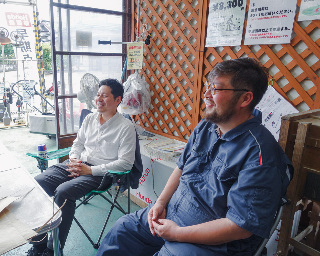 大島真之さんと健さん